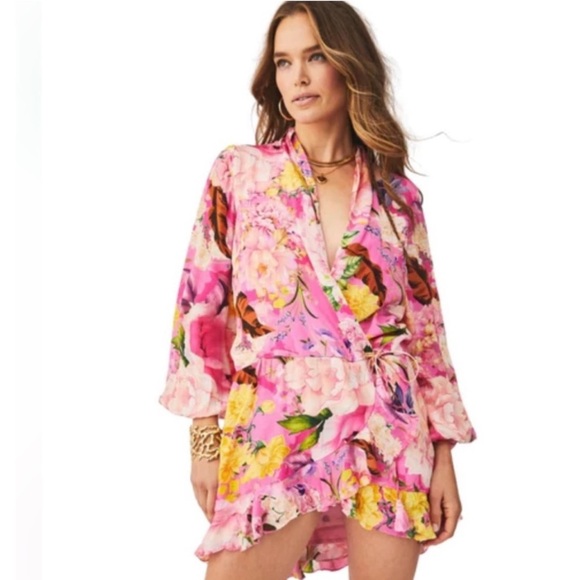 Rococo Sand Leona Floral Wrap Dress - Picture 6 of 11